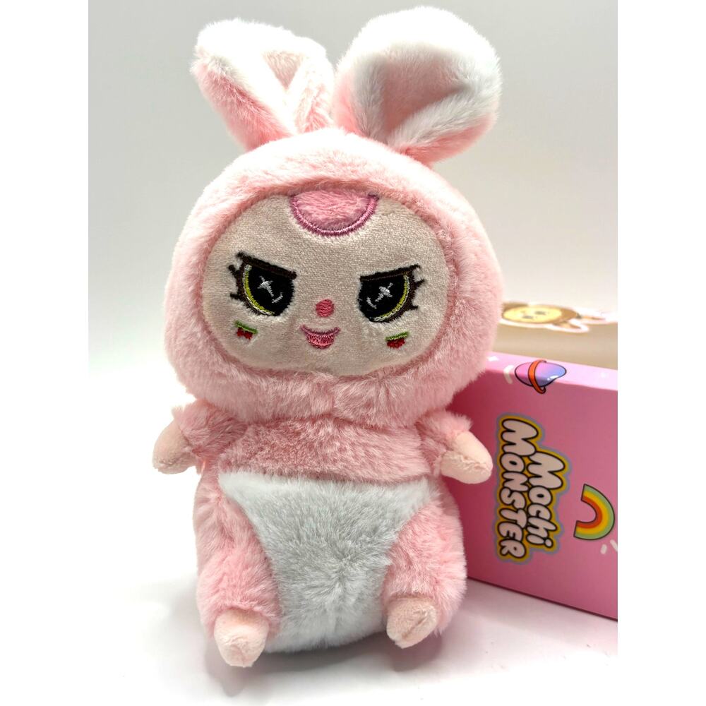 Mochi Monster Plush Bag Charm Pink Keychains Little Obsessed, New, Open Box